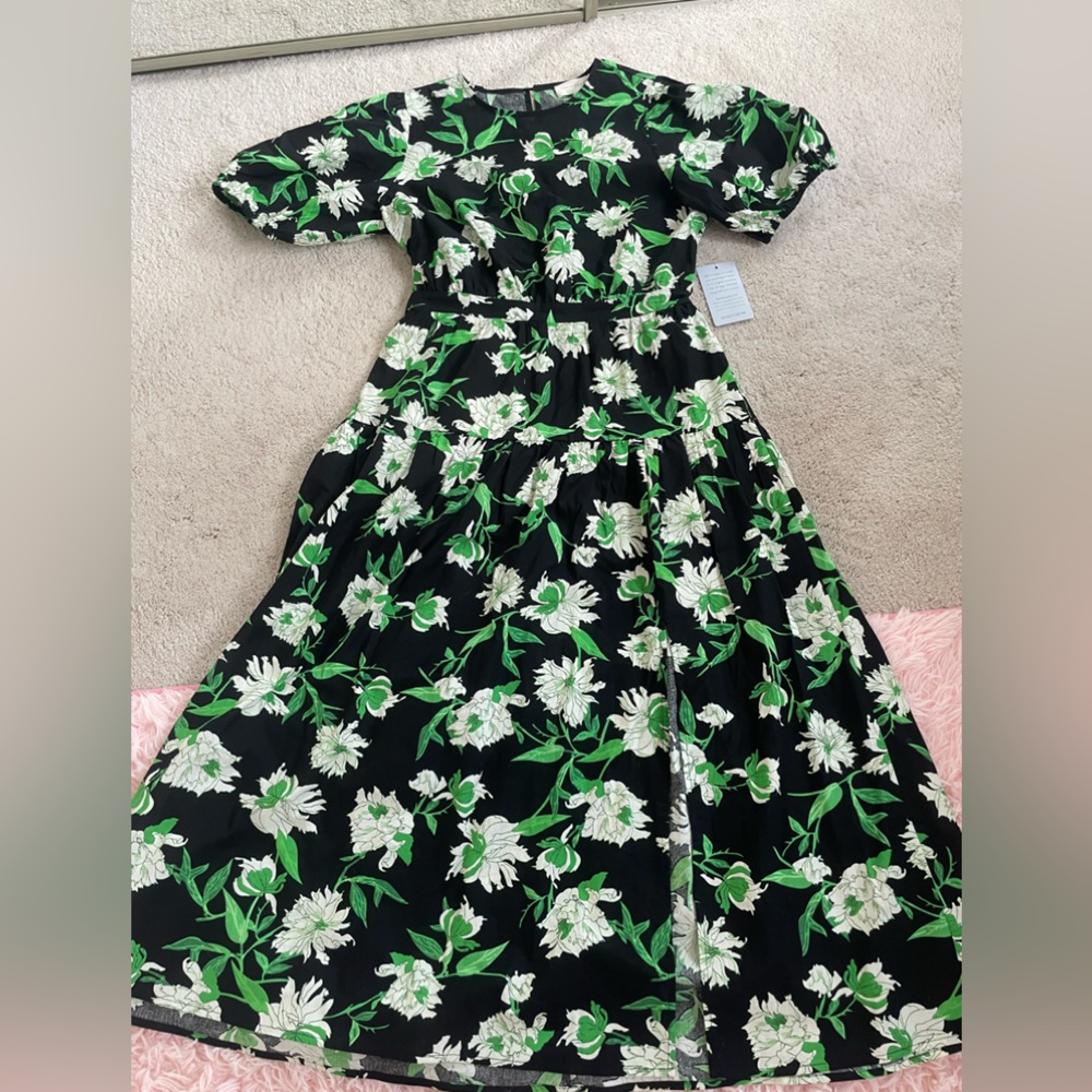MelloDay Green and Black Dress